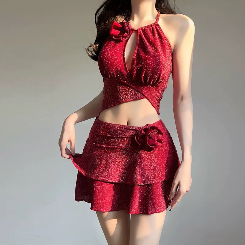 Spa & Wellness Center Hotel Solverde - 新作入荷 2ピースビキニセット レディース 韓国風 ピュアデザイア水着 セクシービーチウェア