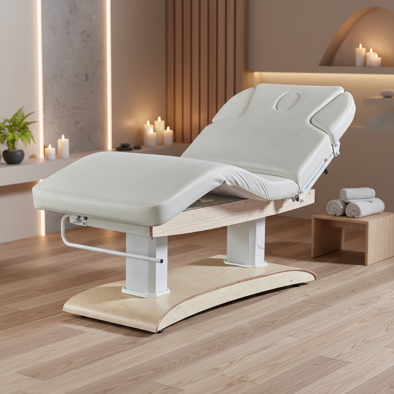 Spa Wellness Hotel - 工場カスタマイズ合成皮革マッサージベッド電動スパウェルネステーブル、ホテル・健康クリニック用4モーター調整機能付き