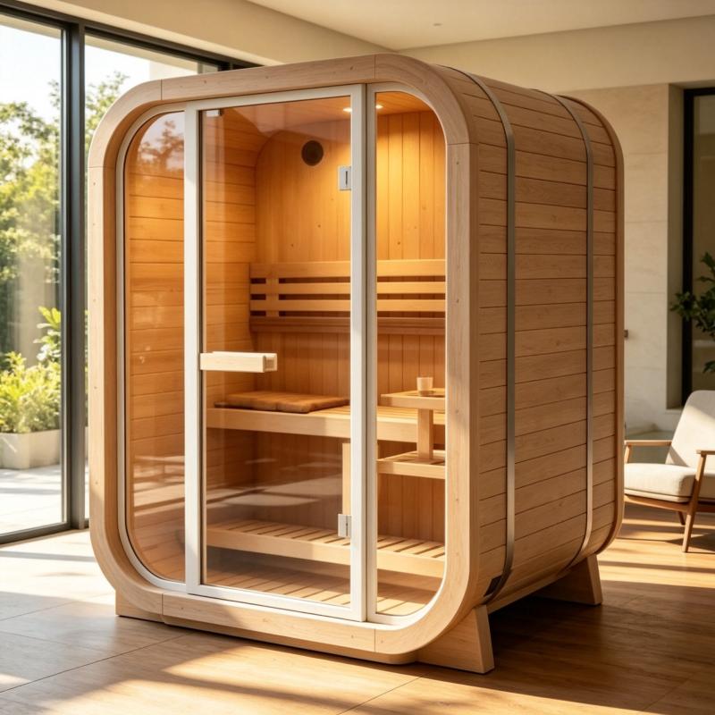 大型カスタムサウナ室 無垢材キャビン ホテルリゾート フィッ - Spa Wellness Hotel のレビューと価格