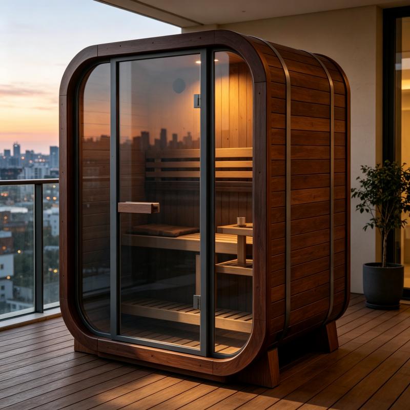 大型カスタムサウナ室 無垢材キャビン ホテルリゾート フィッ - Spa Wellness Hotel のレビューと価格
