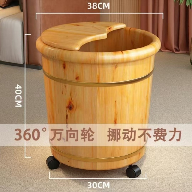 木製足浸しバケツ、無垢材のふくらはぎまで浸る足湯浴槽、蓋付き - Spa & Wellness Center Hotel Solverde のレビューと価格