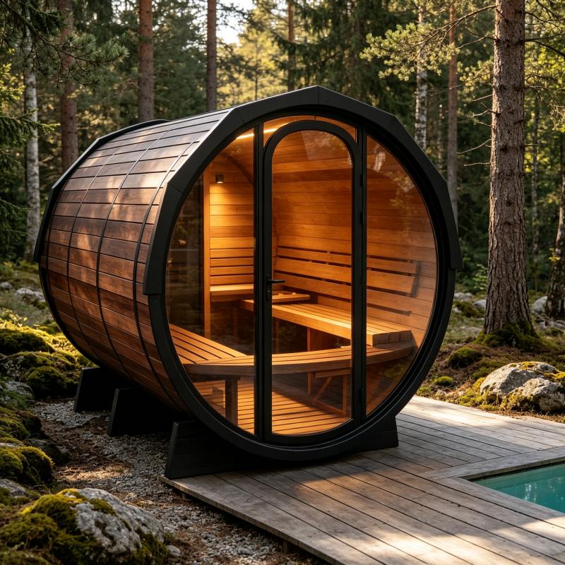 高級サウナルーム、特注サイズ、木製、温熱療法、ヴィラ、ホテル - Spa Wellness Hotel のレビューと価格